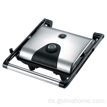 ANBO Edelstahlabdeckung Elektrische Grillsandwichpresse Kontakt Grill Panini Maker